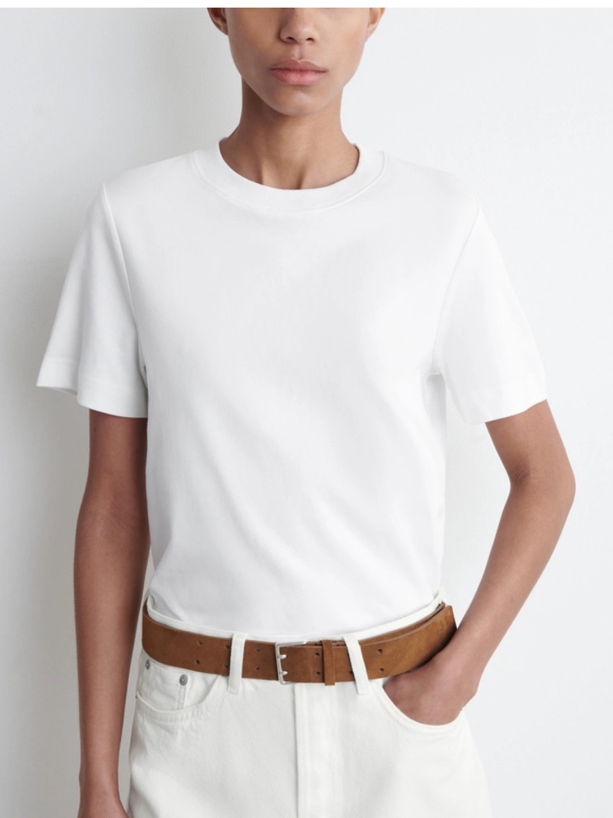 Cos White Short Sleeve Everyday Tee Shirt Extra Large Xl Minimalist Preppy Top